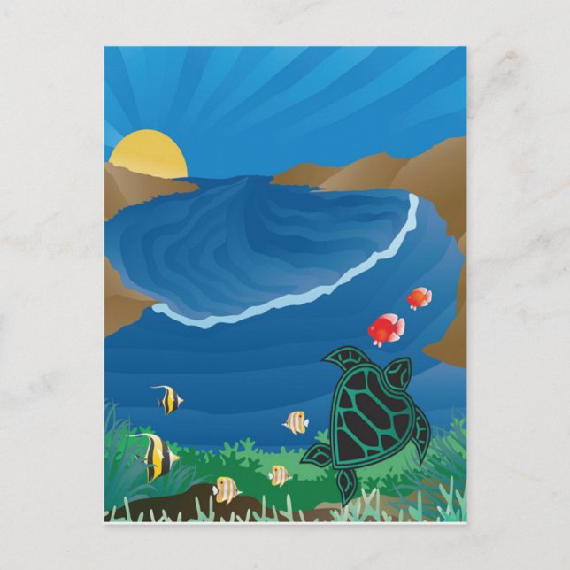 Hanauma Bay Hawaii Postcard (Front)