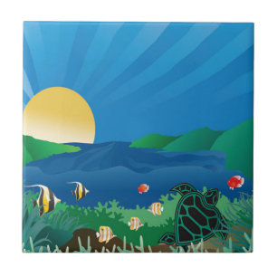 Hanauma Bay Hawaii Tile