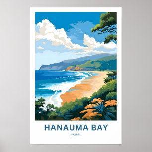 Hanauma Bay Hawaii Travel Print