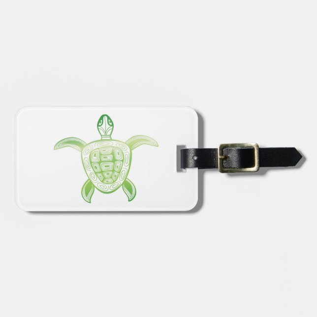 Hanauma Bay Hawaii Turtle Luggage Tag (Front Horizontal)