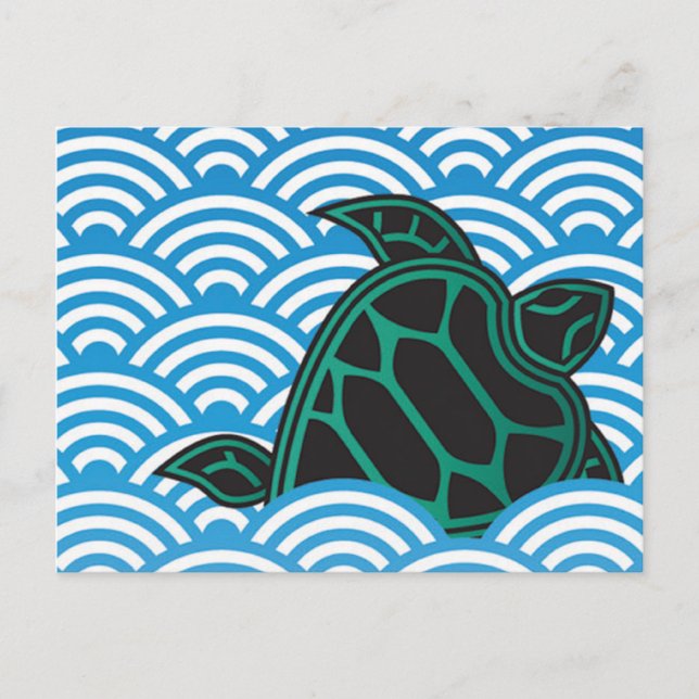 Hanauma Bay Hawaii Turtle Postcard (Front)