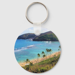 Hanauma Bay, Honolulu, Oahu, Hawaii View Key Ring
