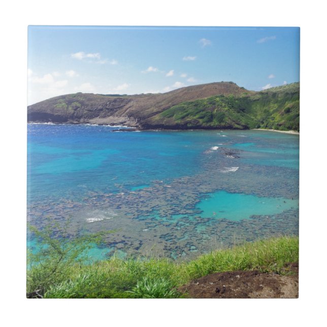 Hanauma Bay Oahu Hawaii Tile (Front)