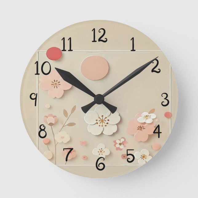 Hanbok Style Round Clock (Front)