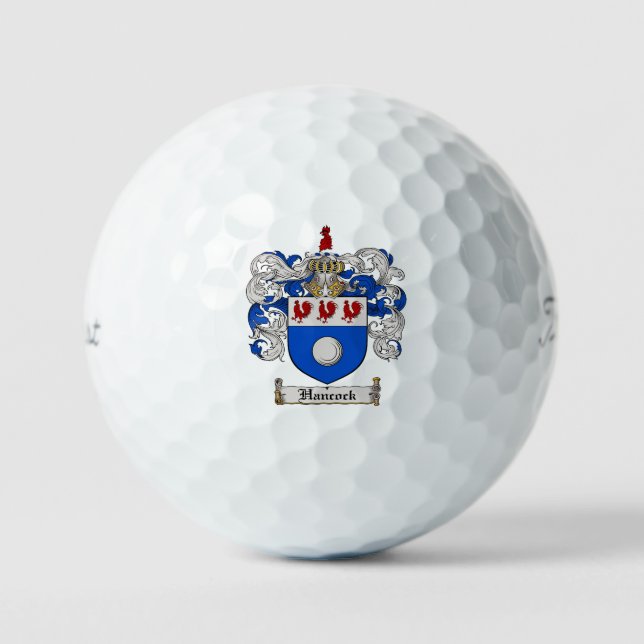 Hancock Coat of Arms Golf Balls (Front)