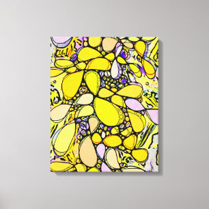 Hand And Digitally Painted Pattern Art 13 Canvas Print