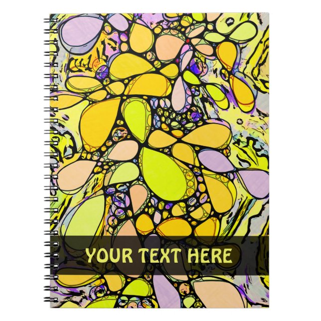 Hand And Digitally Painted Pattern Art 13 Notebook (Front)