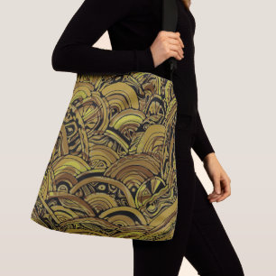 Hand And Digitally Painted Pattern Art 15 Crossbody Bag