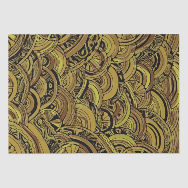 Hand And Digitally Painted Pattern Art 15 Tissue Paper (Front)