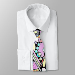 Hand And Digitally Painted Pattern Art 17 Tie
