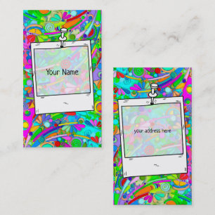 Hand And Digitally Painted Pattern Art 18 Business Card