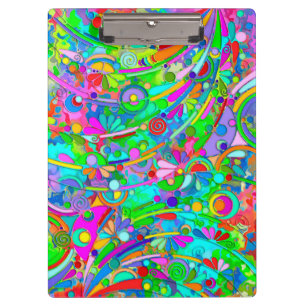 Hand And Digitally Painted Pattern Art 18 Clipboard