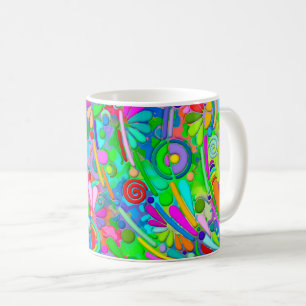 Hand And Digitally Painted Pattern Art 18 Coffee Mug