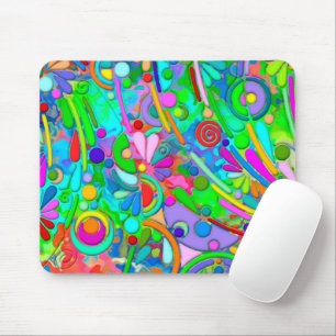 Hand And Digitally Painted Pattern Art 18 Mouse Pad