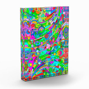 Hand And Digitally Painted Pattern Art 18 Photo Block