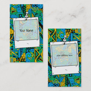 Hand And Digitally Painted Pattern Art 21 Business Card