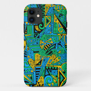 Hand And Digitally Painted Pattern Art 21 Case-Mate iPhone Case