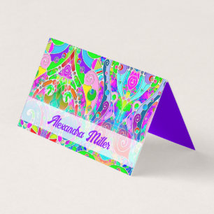 Hand And Digitally Painted Pattern Art 22 Business Card