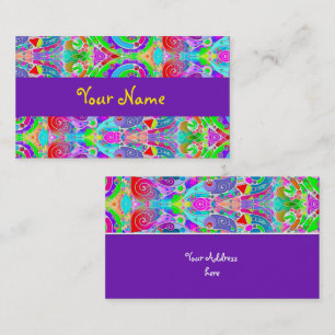 Hand And Digitally Painted Pattern Art 22 Business Card