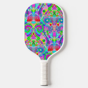 Hand And Digitally Painted Pattern Art 22 Pickleball Paddle