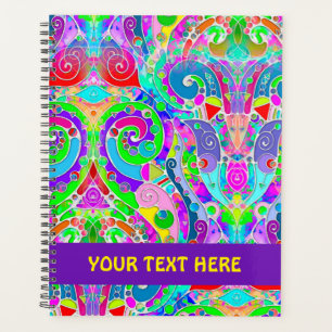 Hand And Digitally Painted Pattern Art 22 Planner
