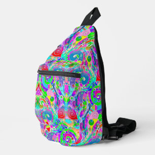Hand And Digitally Painted Pattern Art 22 Sling Bag