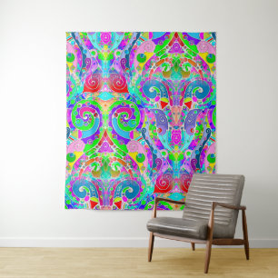 Hand And Digitally Painted Pattern Art 22 Tapestry