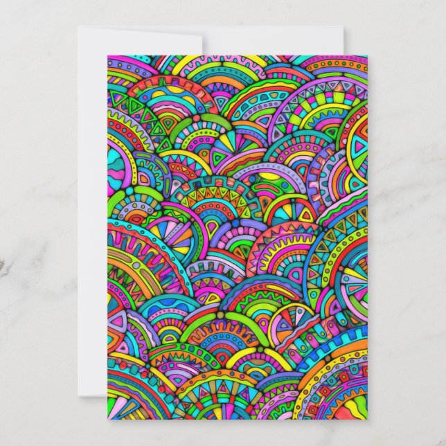 Hand And Digitally Painted Pattern Art 27 (Front)