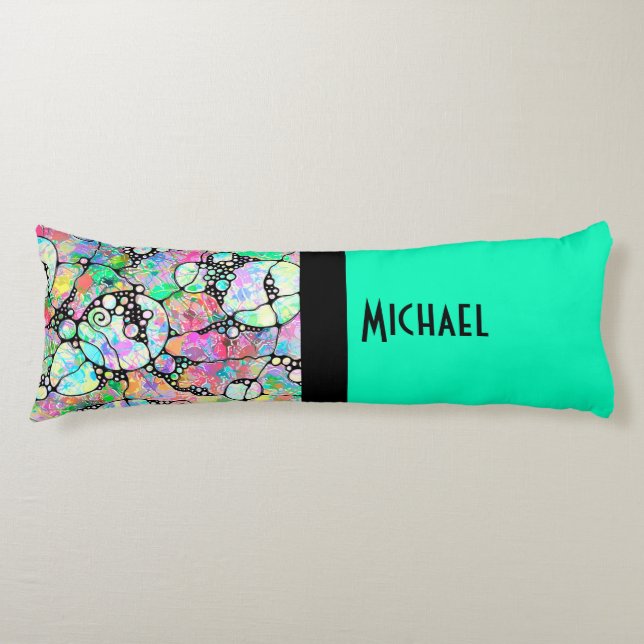 Hand And Digitally Painted Pattern Art 31 Body Cushion (Front)