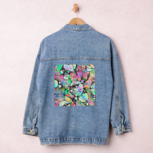 Hand And Digitally Painted Pattern Art 31 Denim Jacket