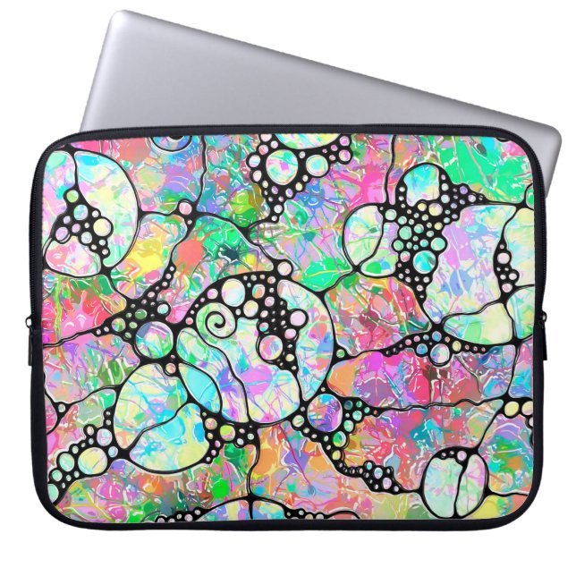 Hand And Digitally Painted Pattern Art 31 Laptop Sleeve (Front)