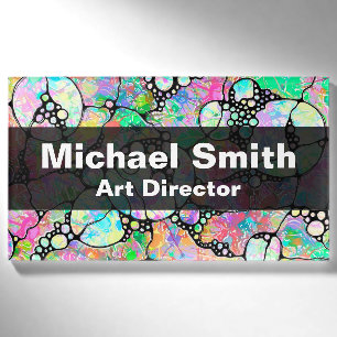 Hand And Digitally Painted Pattern Art 31 Name Tag