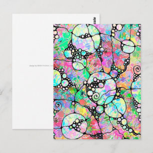 Hand And Digitally Painted Pattern Art 31 Postcard