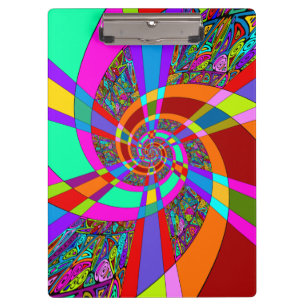 Hand And Digitally Painted Pattern Art 3 Clipboard