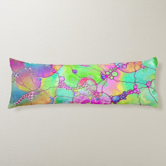 Hand And Digitally Painted Pattern Art 41 Body Cushion (Front)