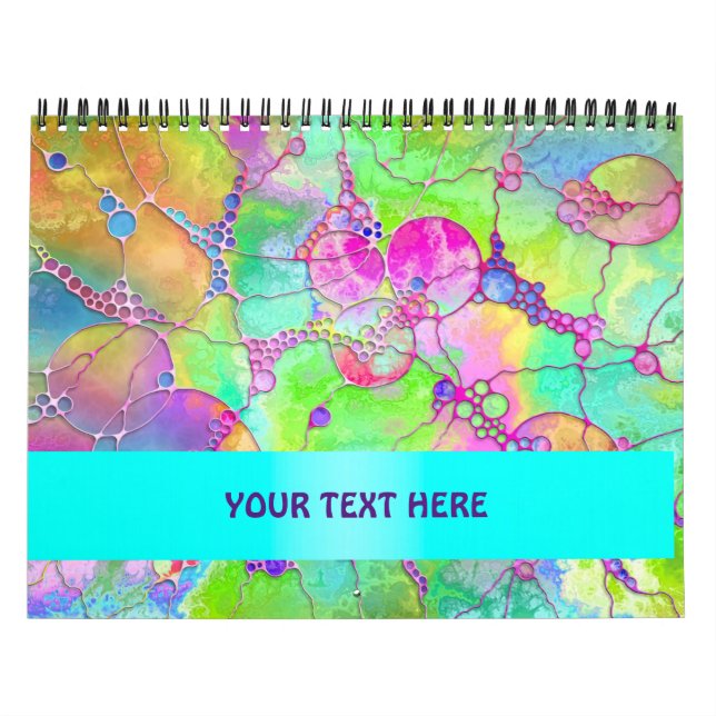 Hand And Digitally Painted Pattern Art 41 Calendar (Cover)
