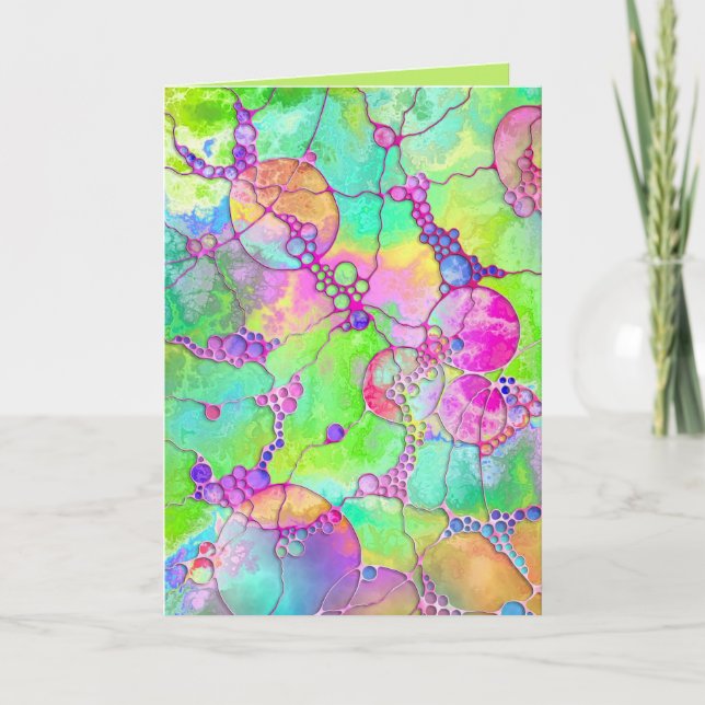 Hand And Digitally Painted Pattern Art 41 Card (Front)