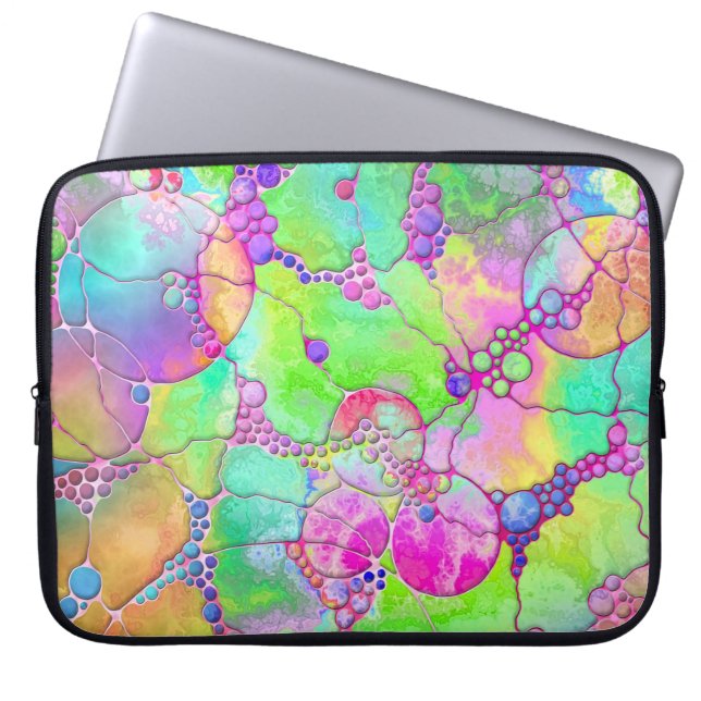 Hand And Digitally Painted Pattern Art 41 Laptop Sleeve (Front)
