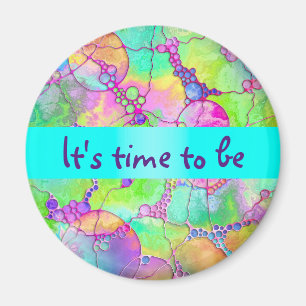 Hand And Digitally Painted Pattern Art 41 Magnet