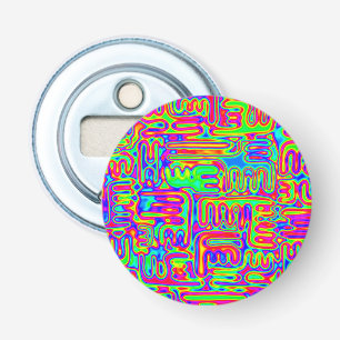 Hand And Digitally Painted Pattern Art 42 Bottle Opener