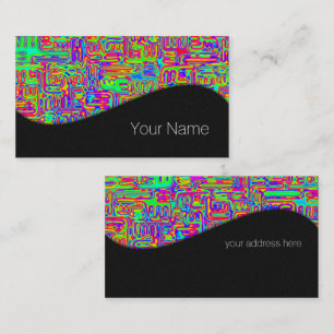 Hand And Digitally Painted Pattern Art 42 Business Card