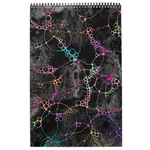 Hand And Digitally Painted Pattern Art 44 Calendar