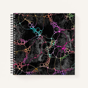 Hand And Digitally Painted Pattern Art 44 Notebook