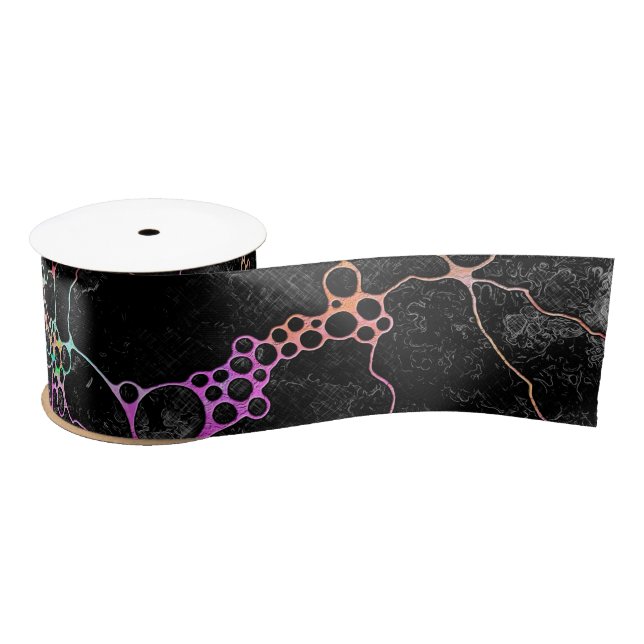 Hand And Digitally Painted Pattern Art 44 Satin Ribbon (Spool)