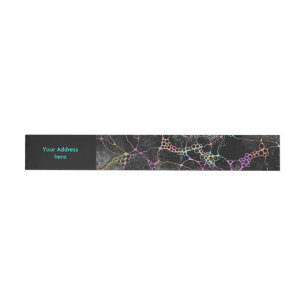Hand And Digitally Painted Pattern Art 44 Wraparound Address Label