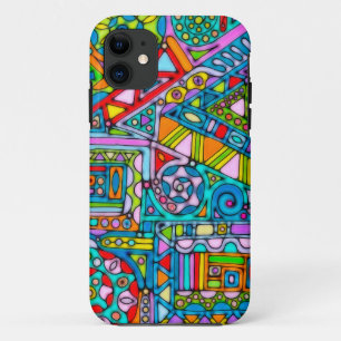 Hand And Digitally Painted Pattern Art 53 Case-Mate iPhone Case