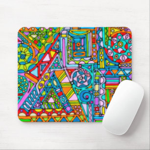 Hand And Digitally Painted Pattern Art 53 Mouse Pad