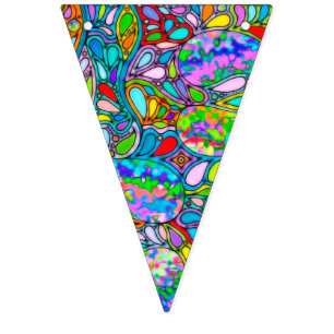 Hand And Digitally Painted Pattern Art 54 Bunting