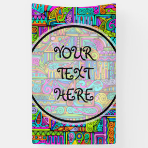 Hand And Digitally Painted Pattern Art 5 Banner