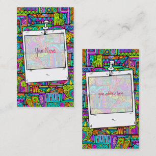Hand And Digitally Painted Pattern Art 5 Business Card